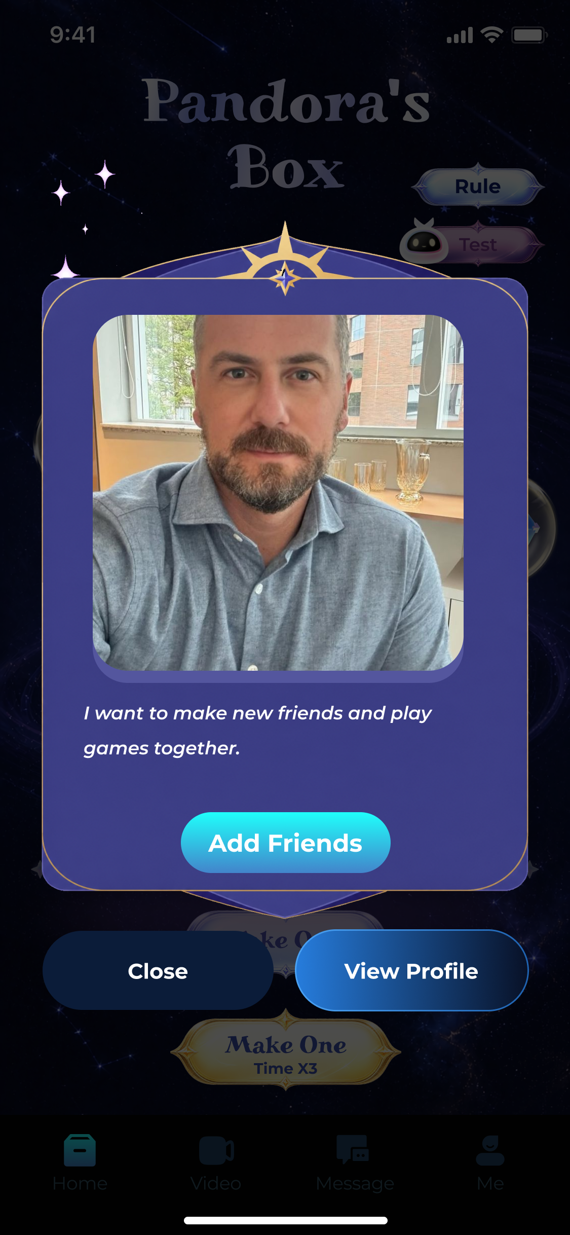 Friend discovery card